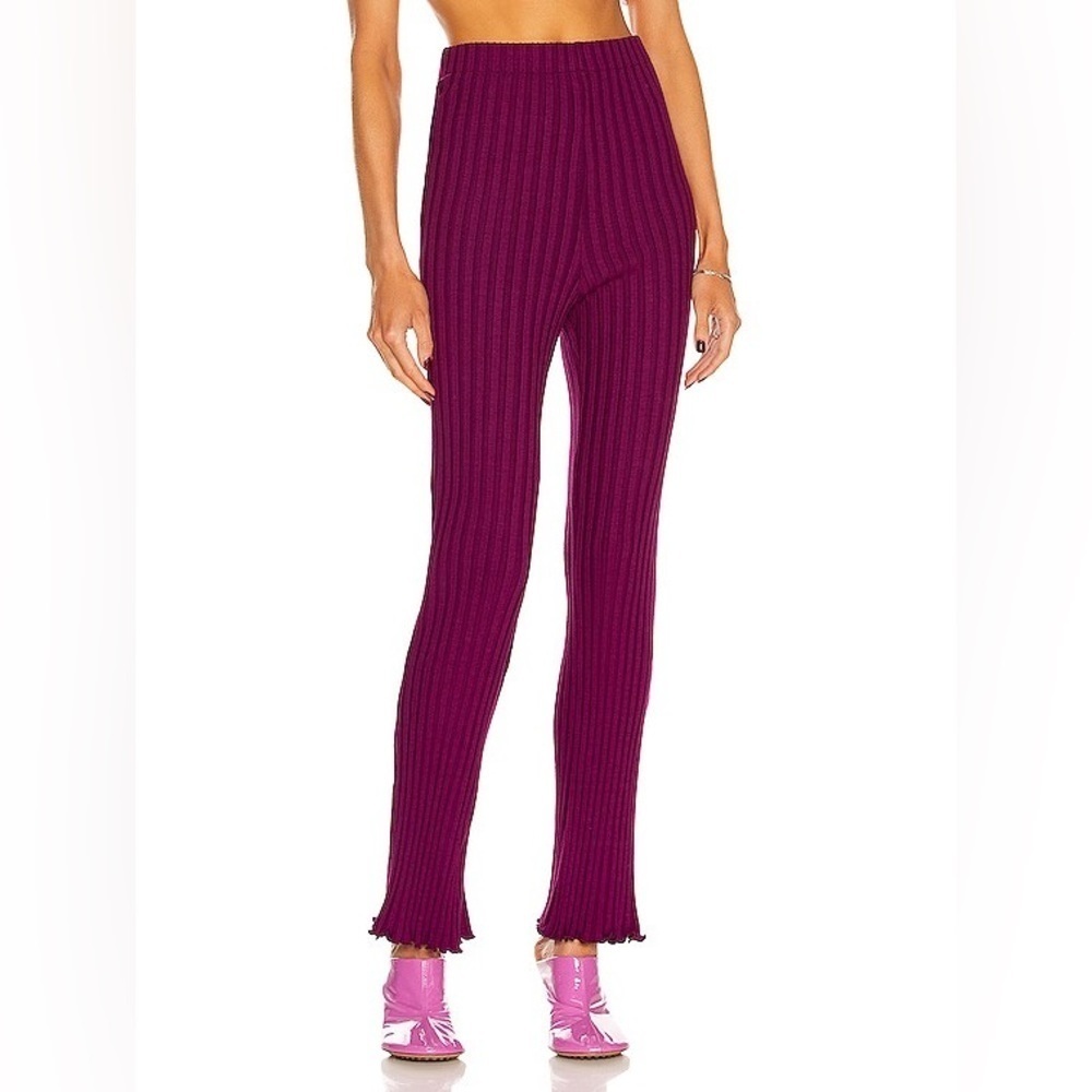 Simon Miller Cyrene rib pants plum new no tags